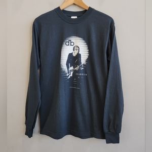 David Bowie 2003 Y2K Anvil Long Sleeve Black Shirt Men's Size Small